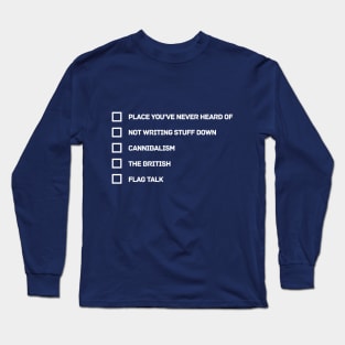 Episode Checklist Long Sleeve T-Shirt